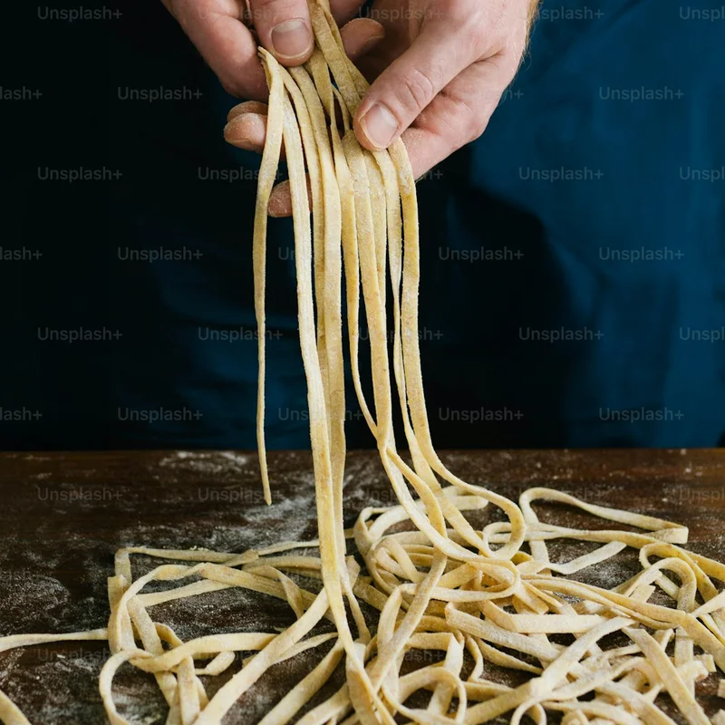 Chef Giovanni rolling fresh pasta